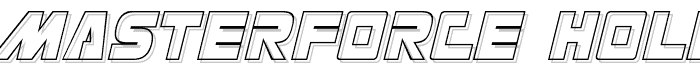 Masterforce Hollow font